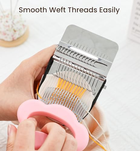 Orbitshell Mini Darning Loom Mushroom Knit Patch Kit Weft Comb