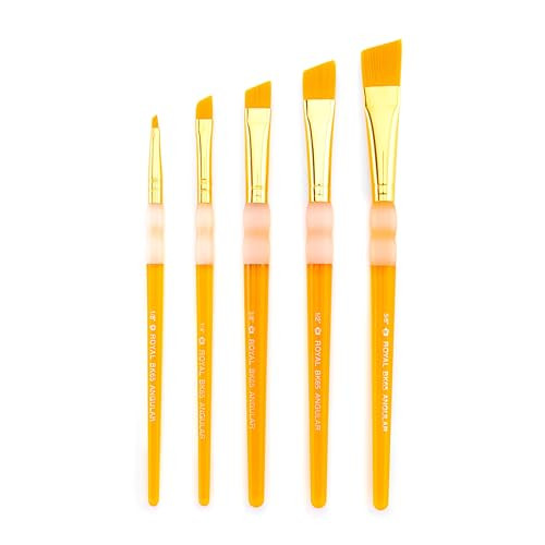 Royal and Langnickel And Langnickel Bk605 Big KidS Choice Brushes Short Handle 5Piece Orange