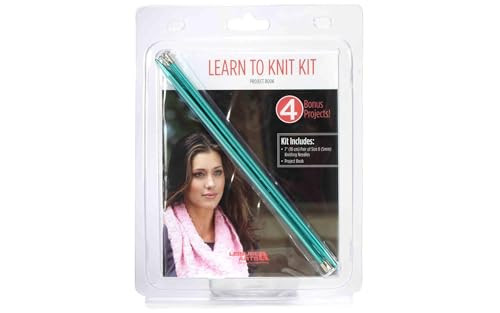 Leisure Arts Learn To Knit Kit Book Assorted