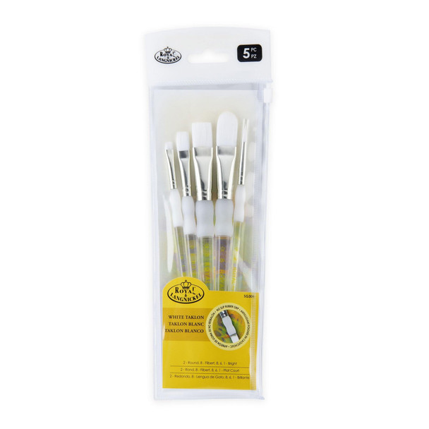 Royal and Langnickel And Langnickel 5 Piece White Taklon Set
