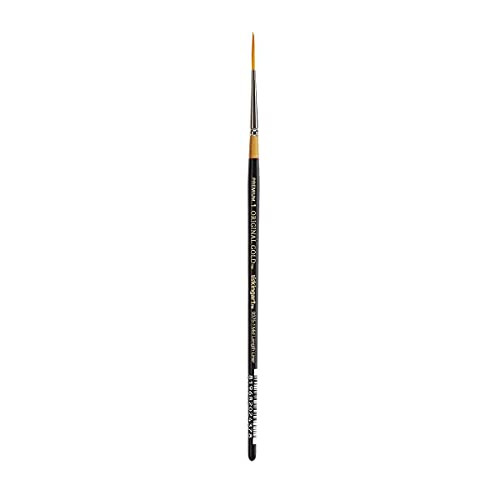 Kingart Original 9375 Series Size 10/0 Golden Taklon MidLength Liner Black/Gold