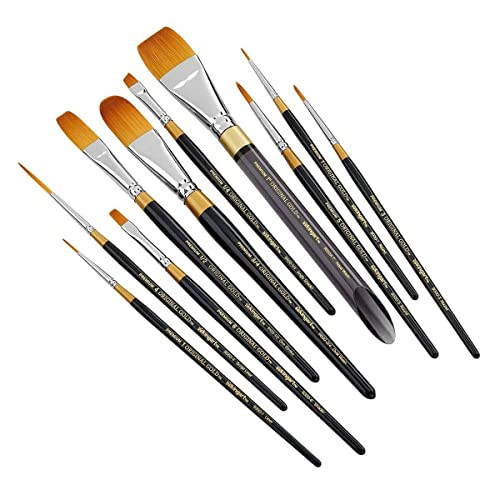 Kingart Original Gold Taklon Paint Brush Set