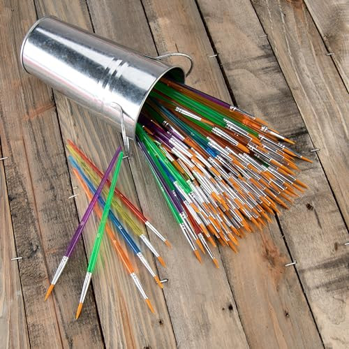 Royal and Langnickel And Langnickel Round Taklon Variety Brushes Classroom Canister Set Gold Pack Of 144