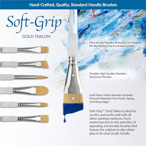 Royal and Langnickel 10014044 Talkon Brush 5 Piece Rubgrp Assorted Size Multicolor 5 Set