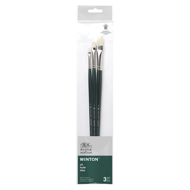 Winsor and Newton Winton Oil Brush Long Handle 5 Pack
