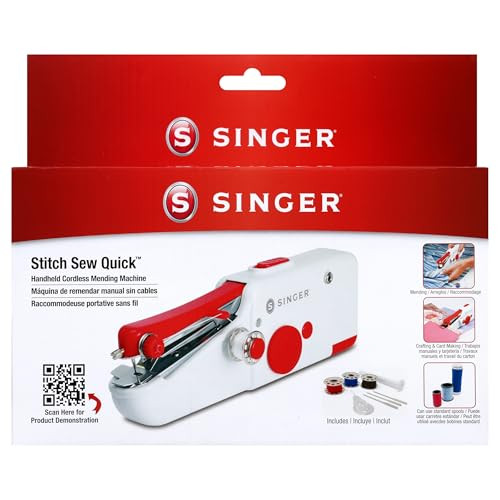 Singer Stitch Sew Quick Portable Mending Machine Single Thread Machine For Quick Repairs