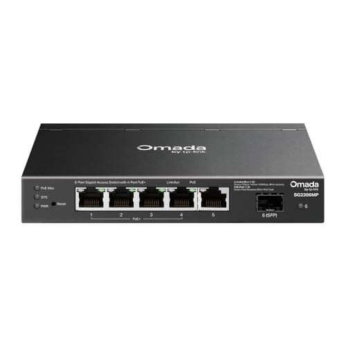 TpLink Omada Access 6Port Gigabit Switch With 4Port Poe+