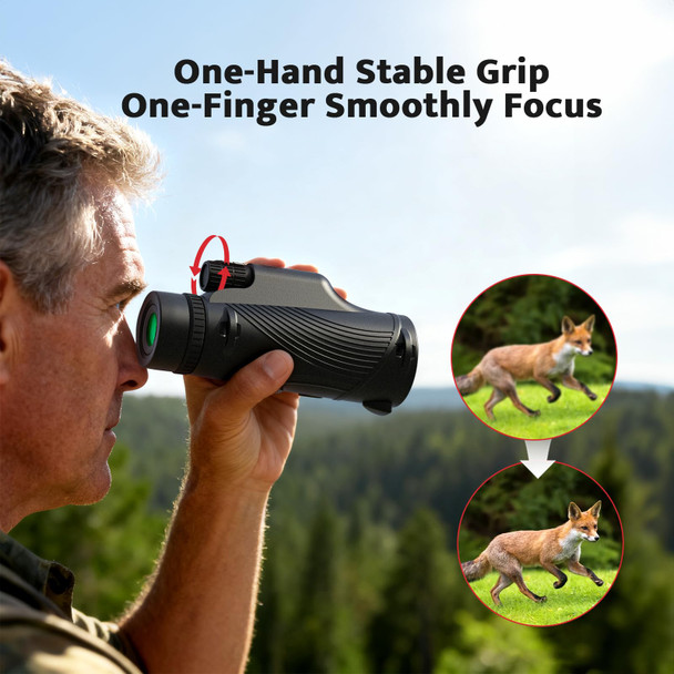 Usogood Monocular Telescope 10X42 Monoculars For Adults Usogood Compact Portable Waterproof Monocular With Hand Strap Lightweight Handheld Pocket Telescope For Bird Watching