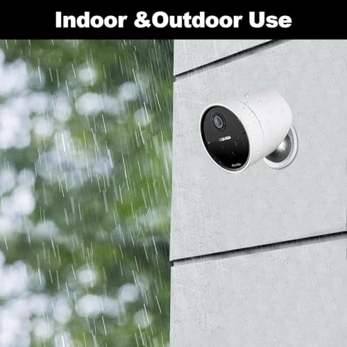 Uyodm 2 Pack Metal Wall Mount Compatible With Simplisafe Outdoor Security Camera 360 Adjustable Easy To Install And Remove Camera Not Included White