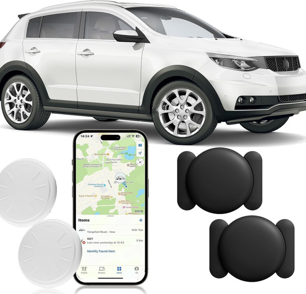 Hongtop H Gps Tracker For Vehicles Tracker Device For Vehicles Work With Find My Ios Only Tracking Devices For Cars No Monthly Fee Car Gps Tracker With Magnetic Case Black 1Pcs