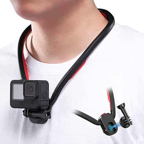 Ulanzi Select Go Quick Ii Magnetic Neck Mount For Action Cameras OneClick Quick Release Pov Holder Compatible With Gopro Hero 13/12/11/Insta360 X5/X4/X3/Dji Osmo Action 5/4/3 Pro HandsFree Vlogging