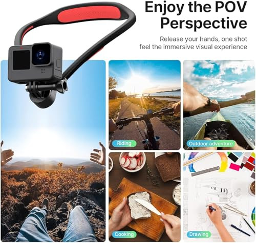Ulanzi Select Go Quick Ii Magnetic Neck Mount For Action Cameras OneClick Quick Release Pov Holder Compatible With Gopro Hero 13/12/11/Insta360 X5/X4/X3/Dji Osmo Action 5/4/3 Pro HandsFree Vlogging