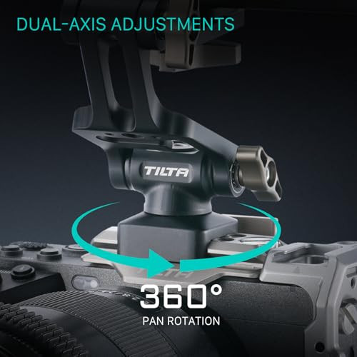 Tilta Extended Pro Monitor Mount Nato Adjustable Dual Swivel Arm With 1/420 Threads Compatible With Smallhd and Standard Monitors Quick Tension Lock Durable Solution For Camera Rigs Black
