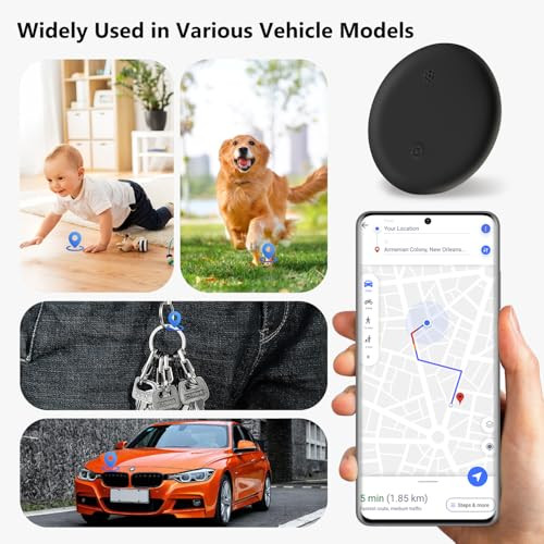 Lisghtjs Mini Gps Tracker For Vehicles Magnetic Waterproof Real Time Locator Apple Find My Compatible No Monthly Fee Long Battery Life Cars Pets Kids Assets