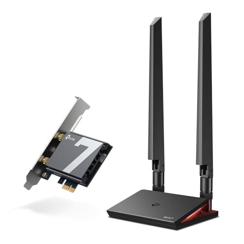 TpLink Wifi 7 Be9300 Pcie Wifi Card For Desktop PcArcher Tbe550E TriBand Adapter Bluetooth 54 Multicolor Status Led Supports Amd/Intel Not Compatible With Windows 10/Linux