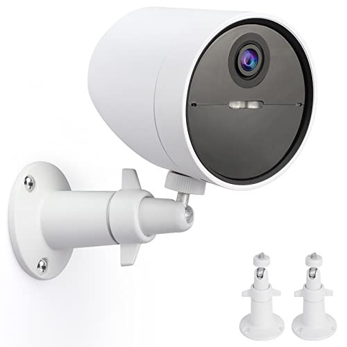 Uyodm 2 Pack Wall Mount Holder Compatible With Simplisafe Outdoor Security Camera 360 Rotation Security Bracket With 1/4 Screw Thread Camera Not Included White