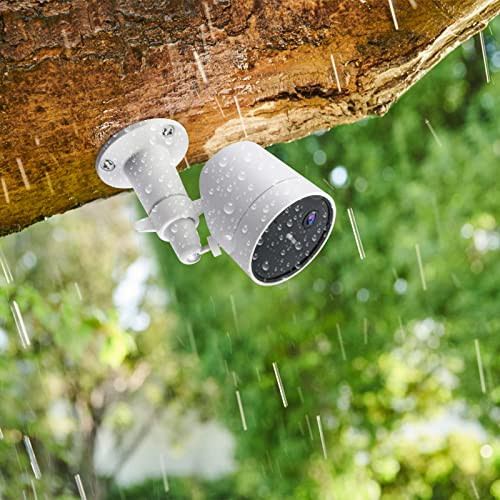 Uyodm 2 Pack Wall Mount Holder Compatible With Simplisafe Outdoor Security Camera 360 Rotation Security Bracket With 1/4 Screw Thread Camera Not Included White