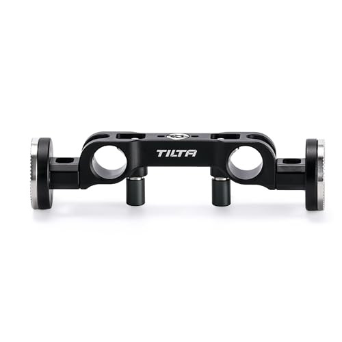 Tilta 15Mm Lws Dual Rosette Adapter Black Compatible With Rosette Arms and Hand Grips 15Mm Rod Mount 3/816 and 1/420 Thread Aluminum and Stainless Steel Construction
