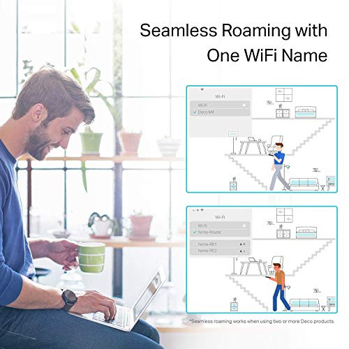 TpLink Deco Whole Home Mesh Wifi Router Dual Band Gigabit Router Supports Beamforming MuMimo Ipv6 And Parental Controls Up To 2 000 Sq Ft CoverageDeco M4 1Pack