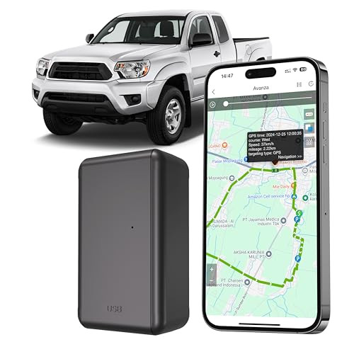 Niuvith G05A Gps Tracker For Vehicle No Monthly Fees Sim Card Included RealTime Tracking Global Coverage GeoFencing Strong Magnetic Attachment Long Battery Life