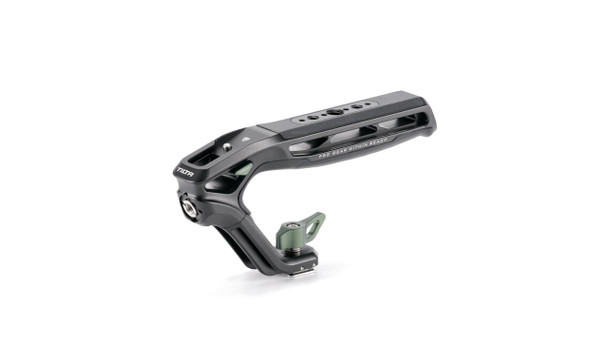 Tilta Xeno Top Handle For Filmmakers and Cameras Black Aluminum Alloy And Silicone Build 1/4 20 Threads W/Locating Points Safety Release Pin Comfortable Handling 1/420 W/Locating Pins