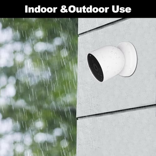 Uyodm 2 Pack Magnetic Wall Mounts Compatible With Google Nest Cam Outdoor Or Indoor Battery 2Nd Generation Magnetic Replacement Base Plate For Google Nest CameraNest Cam Not Included
