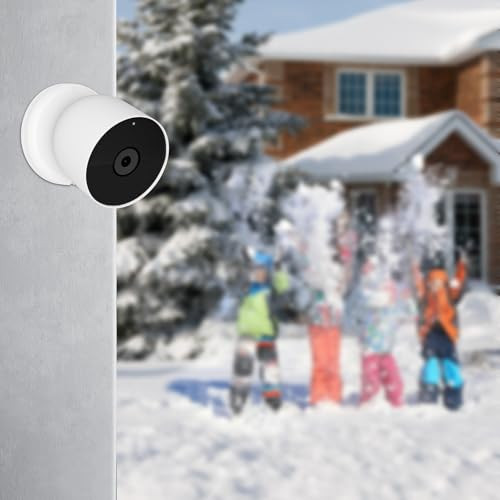 Uyodm 2 Pack Magnetic Wall Mounts Compatible With Google Nest Cam Outdoor Or Indoor Battery 2Nd Generation Magnetic Replacement Base Plate For Google Nest CameraNest Cam Not Included