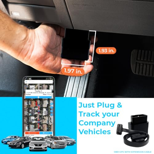Optimus PlugIn Gps Tracker For Cars Easy Installation Harsh Driving Alerts Reporting History And More Extension Cable Included