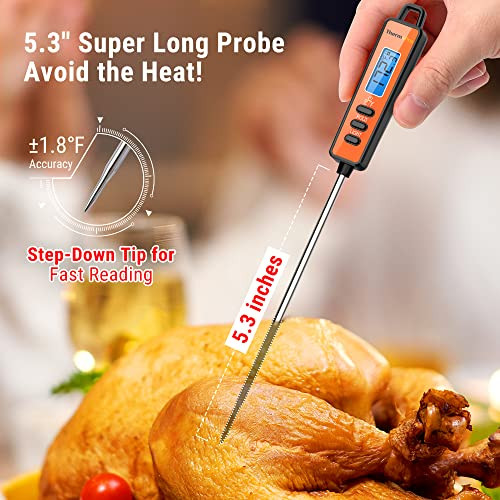 Thermopro Tp509 Candy Thermometer With Pot Clip And Thermopro Tp01A Digital Meat Thermometer For Cooking Bundle