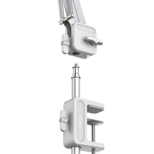 Ulanzi Th04 Overhead Camera Mount With Magic Arm And 1/4 Ball Head 360 Rotatable Camera Desk Mount Desk Tripod With Uka Quick Release Setup For Dslr Cameras/Webcam/Iphone/Ring Light/Microphone