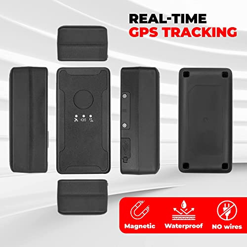 GlobalViewNet Global View Mini Magnetic Gps Tracker For Vehicles Subscription Required Magnetic Backing RealTime Gps Tracking 24Day Battery Life Fleet Tracking Software Geofence and Speed Alerts