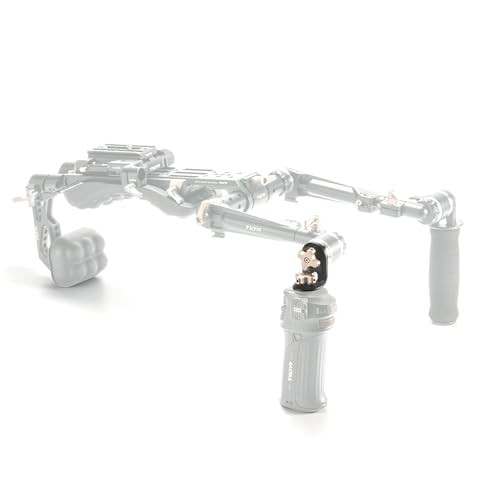 Tilta Right Angle Rosette Adapter To 1/4 20 With Locating Pins Compatible With Nucleus Nano Ii Control Handle and Lightweight Shoulder Rig Aluminum Alloy And Stainless Steel Black TaRra1420