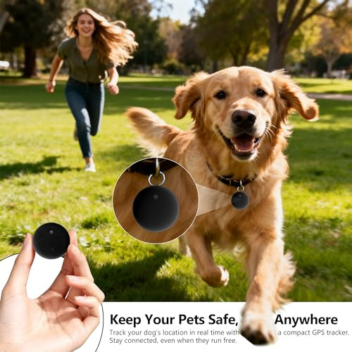 Qikfas Mini Gps Tracker For Vehicles No Subscription Dual System Ios and Android Car Gps Tracker With Magnetic Case and Keychain Replaceable Battery Tracking Device For Dogs Kids Luggages
