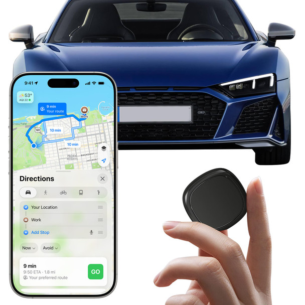 Skbenqk Gps Tracker For VehiclesMini Magnetic Gps Tracker For Vehicles Full Global Coverage No Subscription Or Sim Card Required Perfect For Cars Assets Pets Kids And Seniors Black Square