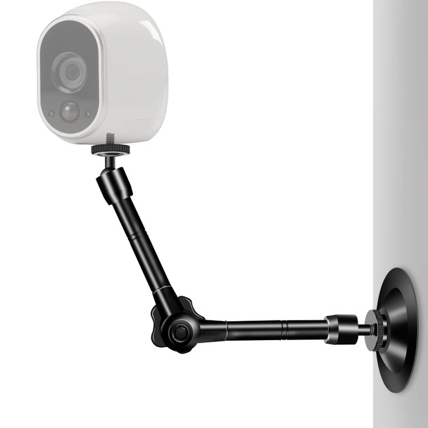 Uyodm 2 Pack Articulating Magic Arm Wall Mount Holder Stand Compatible With Cctv Pov Camcorders Cameras Led Light Video Lamp Dslr Flash Digital Camera Security Cameras