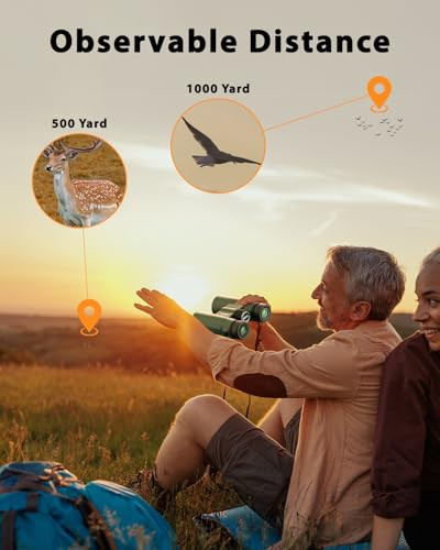 Usogood Professional 12X42 Hd Binoculars High Powered Large View With Clear Low Light Vision Adults Binoculars For Bird Watching Hunting Hiking Travel Cruise At66V3 Green