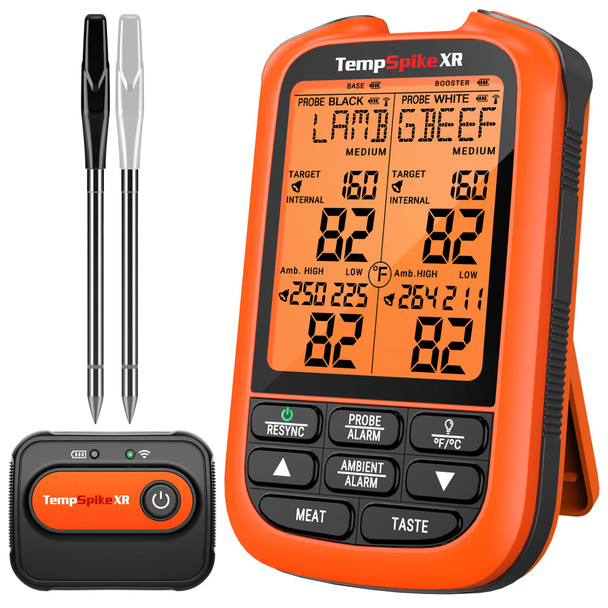 Temppro Tempspike 1000Ft Meat Thermometer Digital With 2 Upgraded UltraThin Probes Kitchen Food Thermometer Cooking Turkey Smoker Bbq Grill For Dad Husband Previously Thermopro