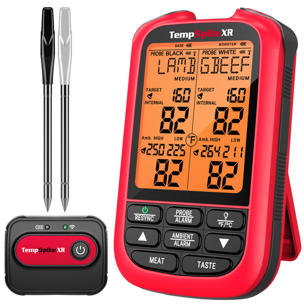 Temppro Tempspike 1000Ft Meat Thermometer Digital With 2 Upgraded UltraThin Probes Kitchen Food Thermometer Cooking Turkey Smoker Bbq Grill For Dad Husband Previously Thermopro