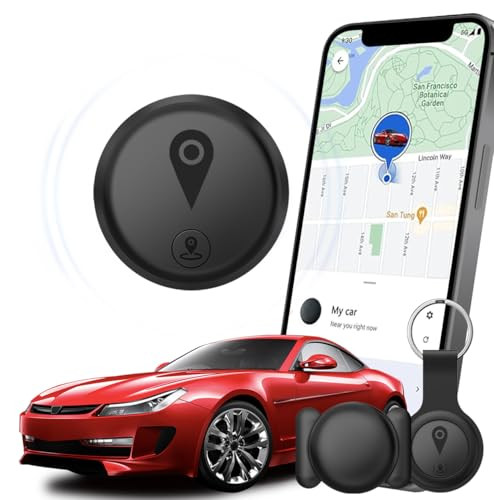 Ronixe Gps Tracker For Vehicles Mini Vehicle Locator Portable Gps Tracker For Cars Splashproof Available For Ios Find My Ios Only No Monthly Fee Subscription No Sim Card Required Black