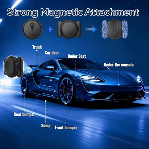 Ronixe Gps Tracker For Vehicles Mini Vehicle Locator Portable Gps Tracker For Cars Splashproof Available For Ios Find My Ios Only No Monthly Fee Subscription No Sim Card Required Black