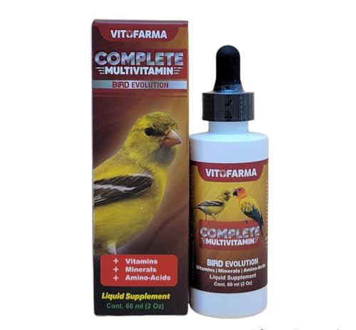 Vitofarma MultiVitamin For Birds HighPotency Vitamin and Mineral Supplement For Pet Birds 20 Ounce