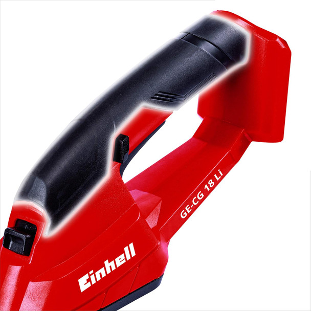 Einhell GE-CG Power X-Change 18-Volt Cordless Handheld 2-in-1 3.9-Inch Grass Shear and 7.9-Inch Hedge Trimmer, .3-Inch Cutting Thickness, w/ Metal Gear Box, Kit (w/ 2.0-Ah Battery + Fast Charger)