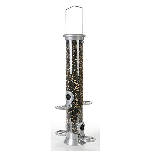Cj Wildlife Monster Pet Supplies C J Wildbird Defender Metal Seed Bird Feeder Clear