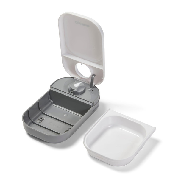 Cat Mate C100 Single Meal Automatic TimerControlled Pet Feeder Suitable For Cats And Small Dogs For Wet Or Dry Food Up To 088 Lb Capacity White