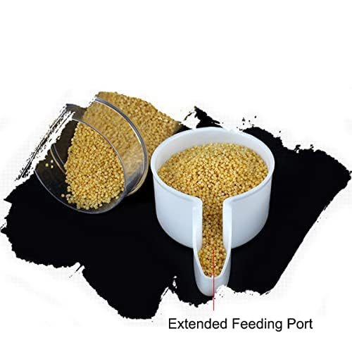 Yamibobo Bird Feeder Water Dispenser Plastic Automatic Suitable For Cage 2Pcs 200Ml