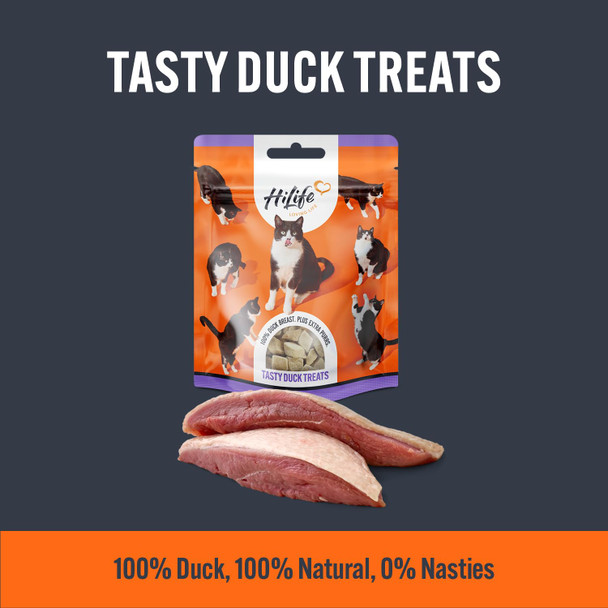 Hilife Duck Treats ItS Only Natural Cat Treats 100% Duck Breast 100% Natural Grain 12 Bags X 10G