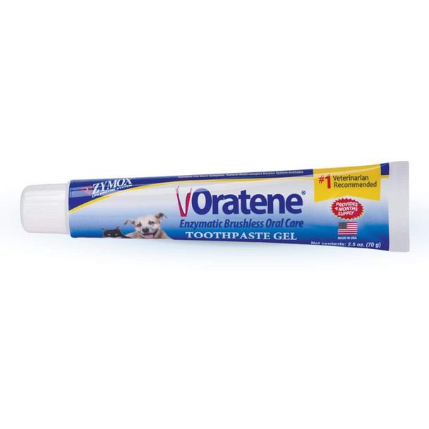 Pet King Brands Zymox Oratene Brushless Toothpaste Gel For Dogs And Cats 25Oz