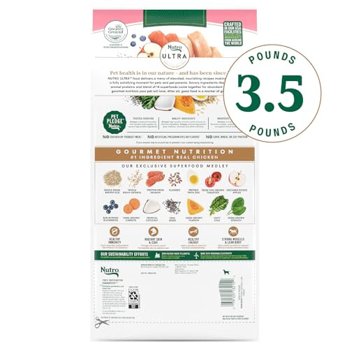 Nutro Ultra Adult Toy Breed Dry Dog Food Small Dog Food Dry Chicken Lamb And Salmon Recipe With A Protein Trio 35 Lb Bag
