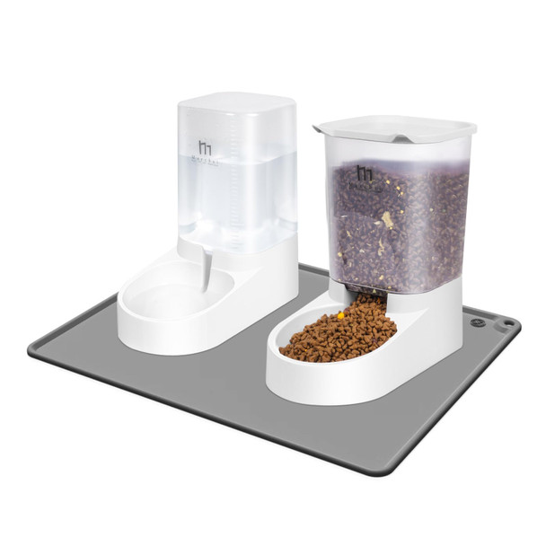 Marchul 1 Gallon Cat Water Dispenser Automatic Gravity Dog Water Bowl Dispenser With 3 Filters Stainless Steel Large Capacity Cat Waterer For Cats And Small Dogs 3 Filters 38L
