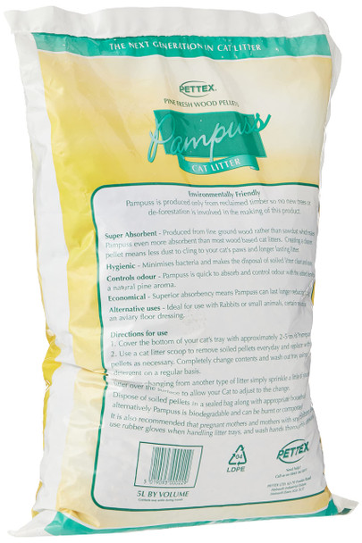 Pettex Pampuss Woodbase Cat Litter 5 Liter